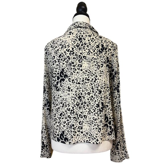 Zara Trf Collection Leopard Print Blouse (M) - Picture 3 of 3